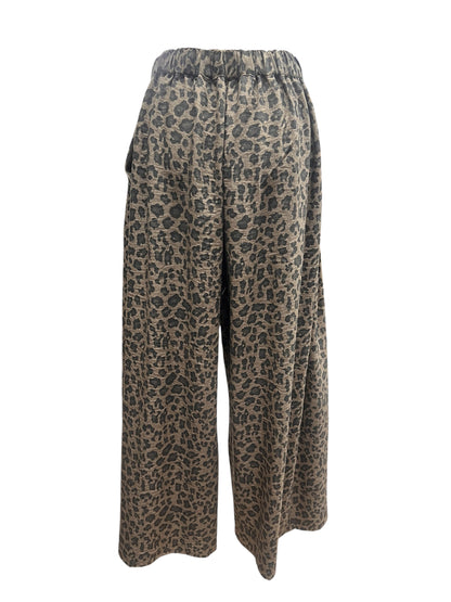 CYNICAL レオパードワイドパンツ