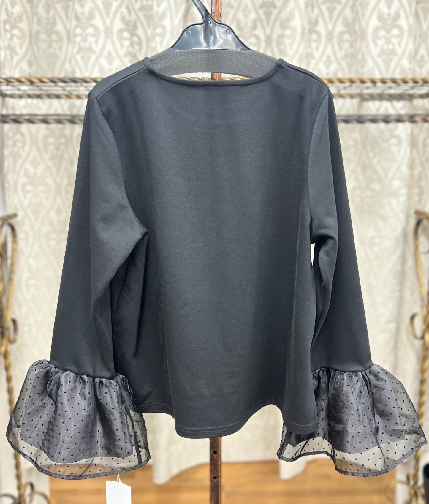 【11月8日再入荷】Amuelle rosetta byエピデミーク 袖ドットチュールTOPS