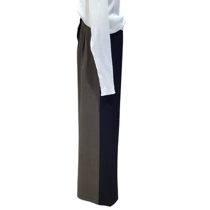 ◎【再入荷】バイカラーワイドスカートPT