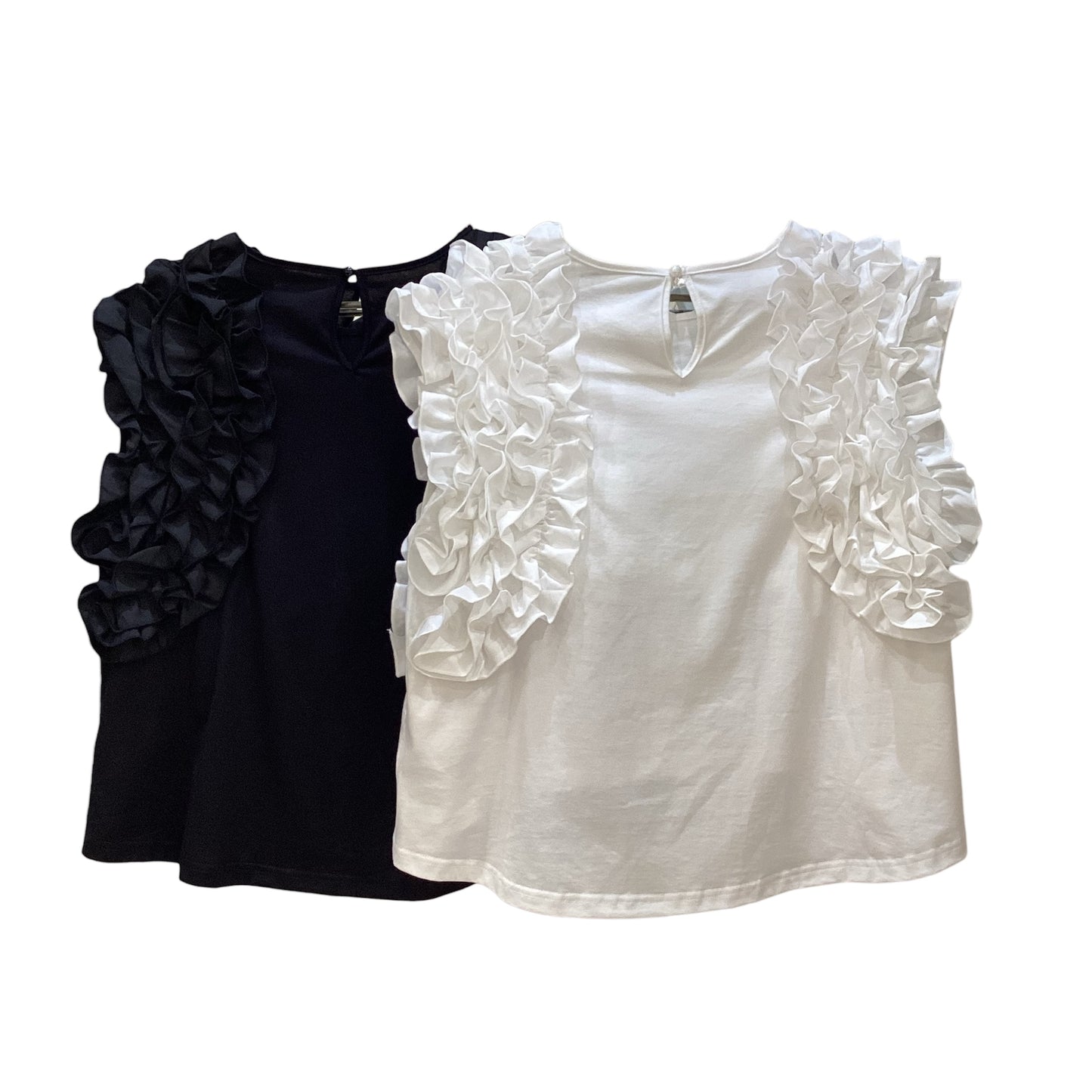 ◎フリルデザインノースリTOPS