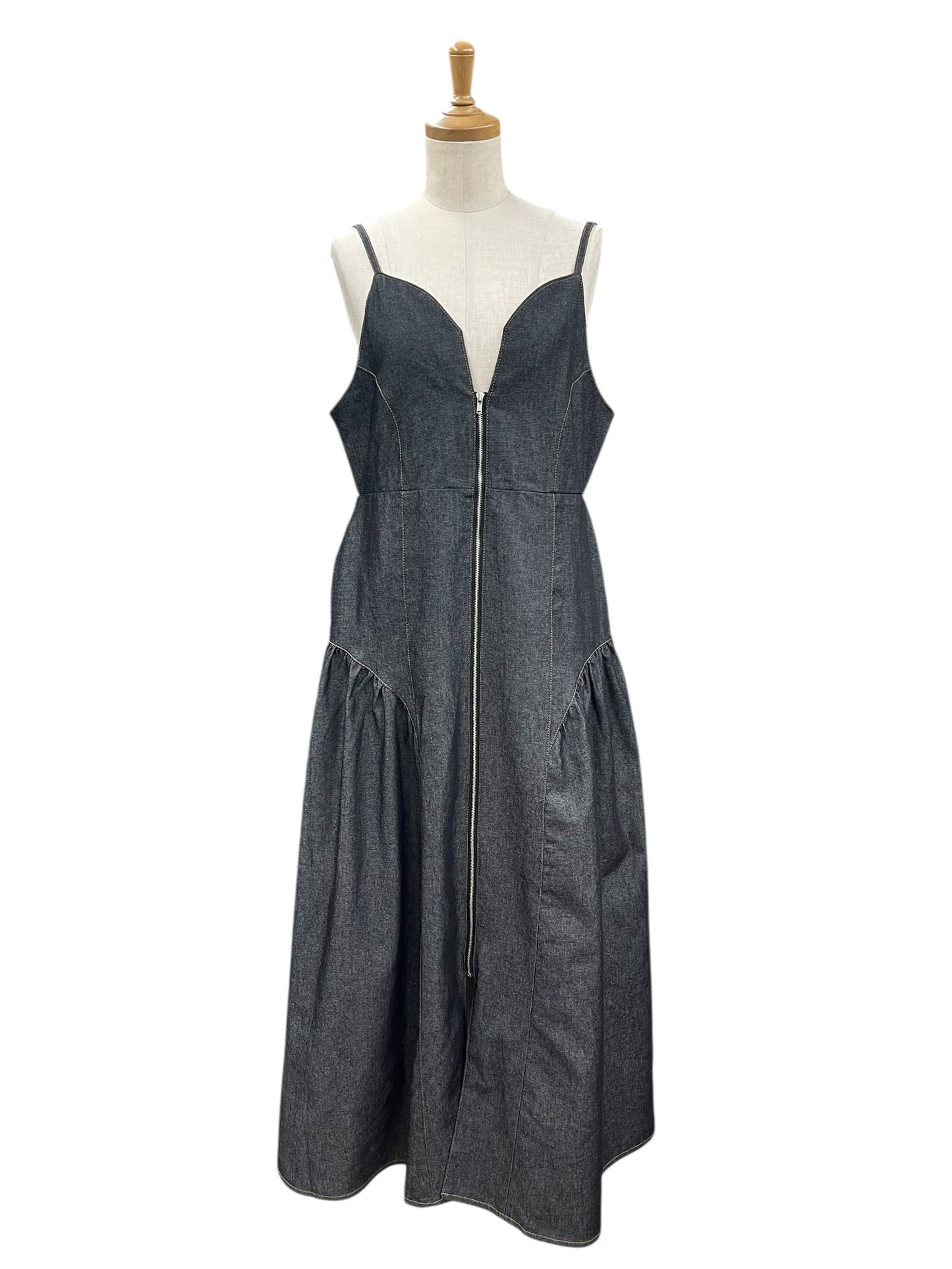 &g’aime デニムフレアOP