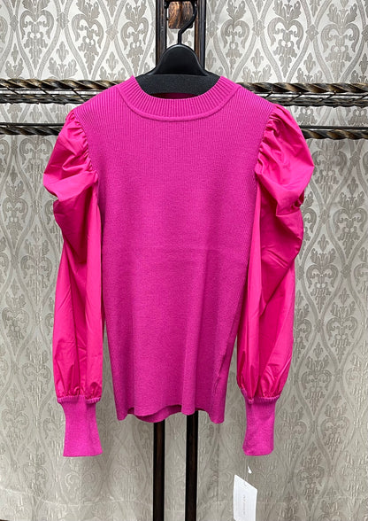 DOS DIOSASリブ袖パフニット