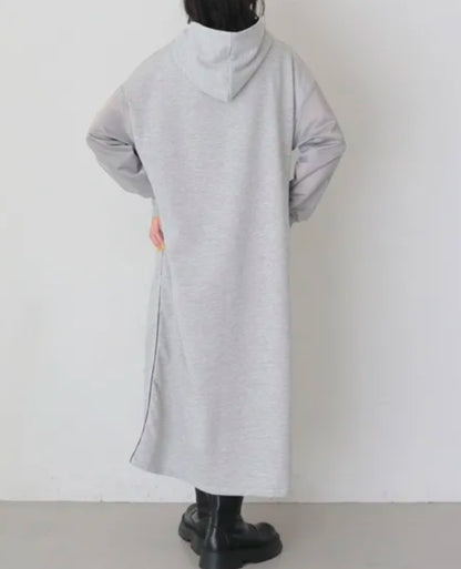 vingtrois 異素材ドッキングパーカーOP