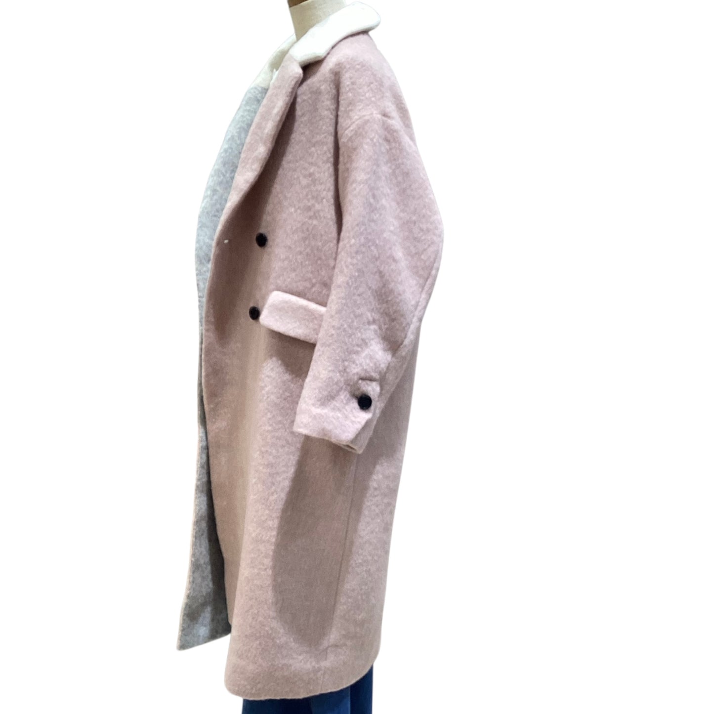 ◎Eimee Law Wシャギー配色ロングコート