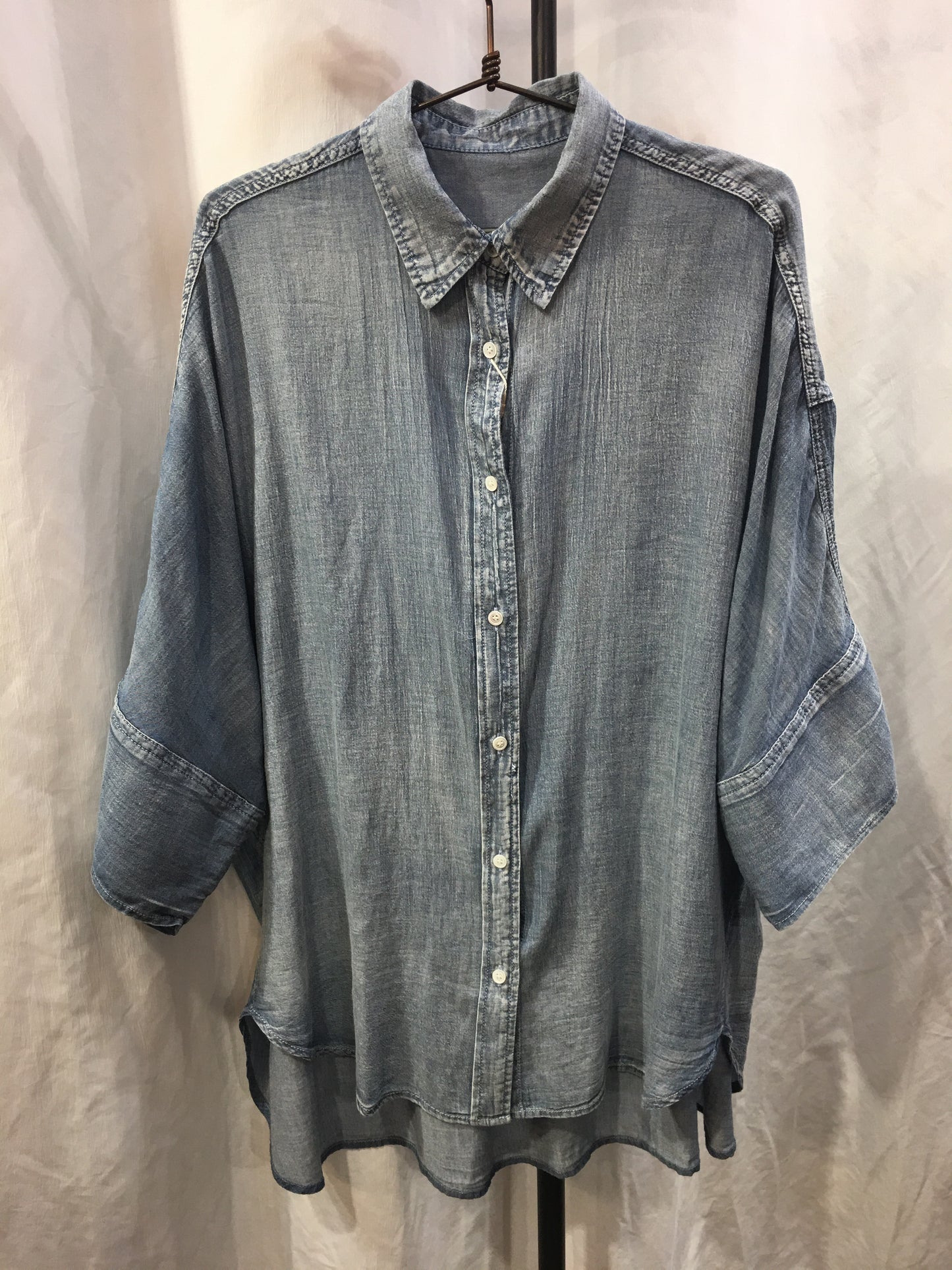 ☆ACUTAシアーデニムビッグカフスドルマンSH