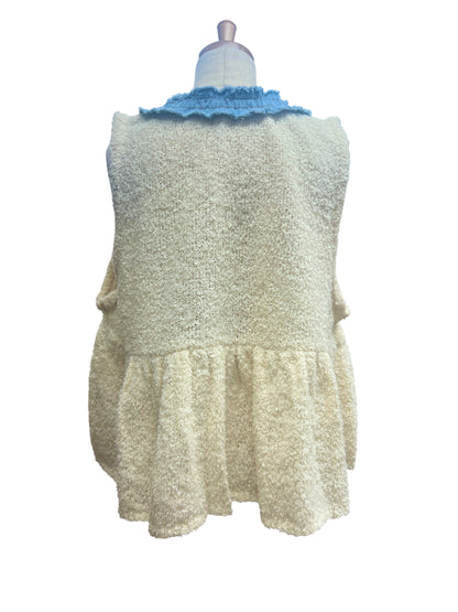 ATELIER SIX 7G フリンジヤーン+デニムベスト