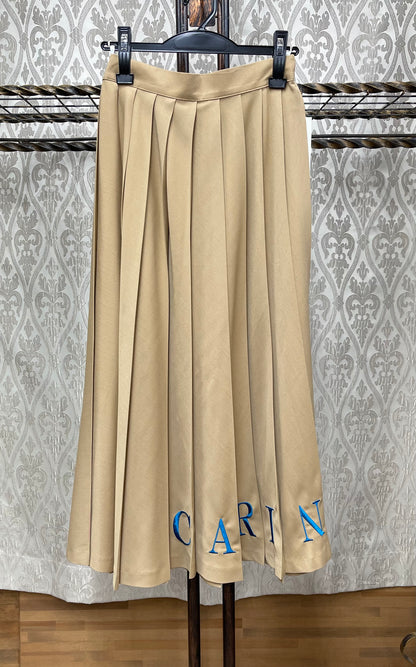 DOS DIOSASプリーツ刺繍スカート