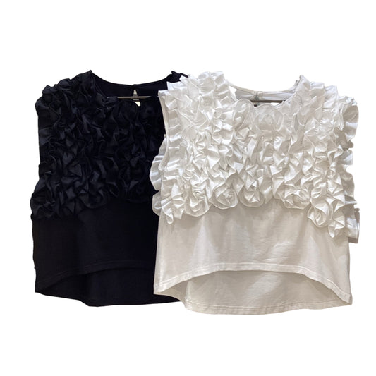 ◎フリルデザインノースリTOPS