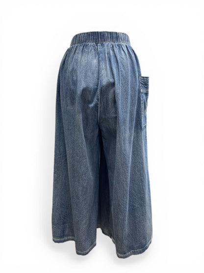 ダンガリースカートパンツ