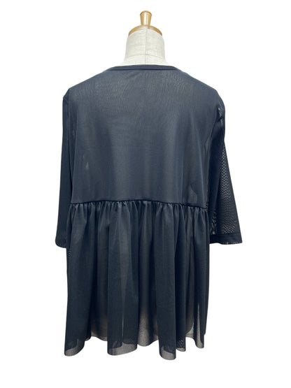 ATELIER SIX カラーワイドメッシュギャザーPO