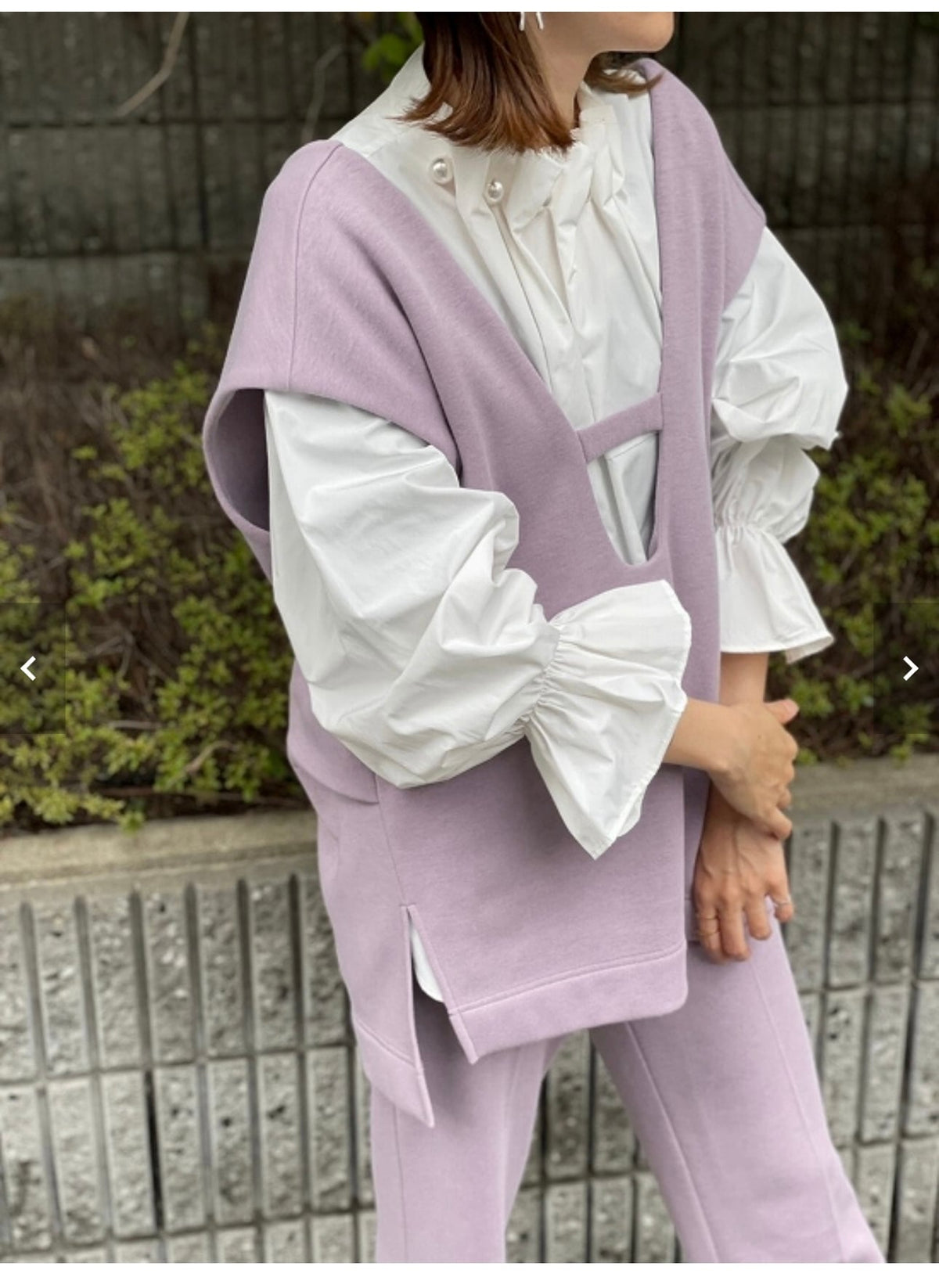 あったか裏ベロアベスト
