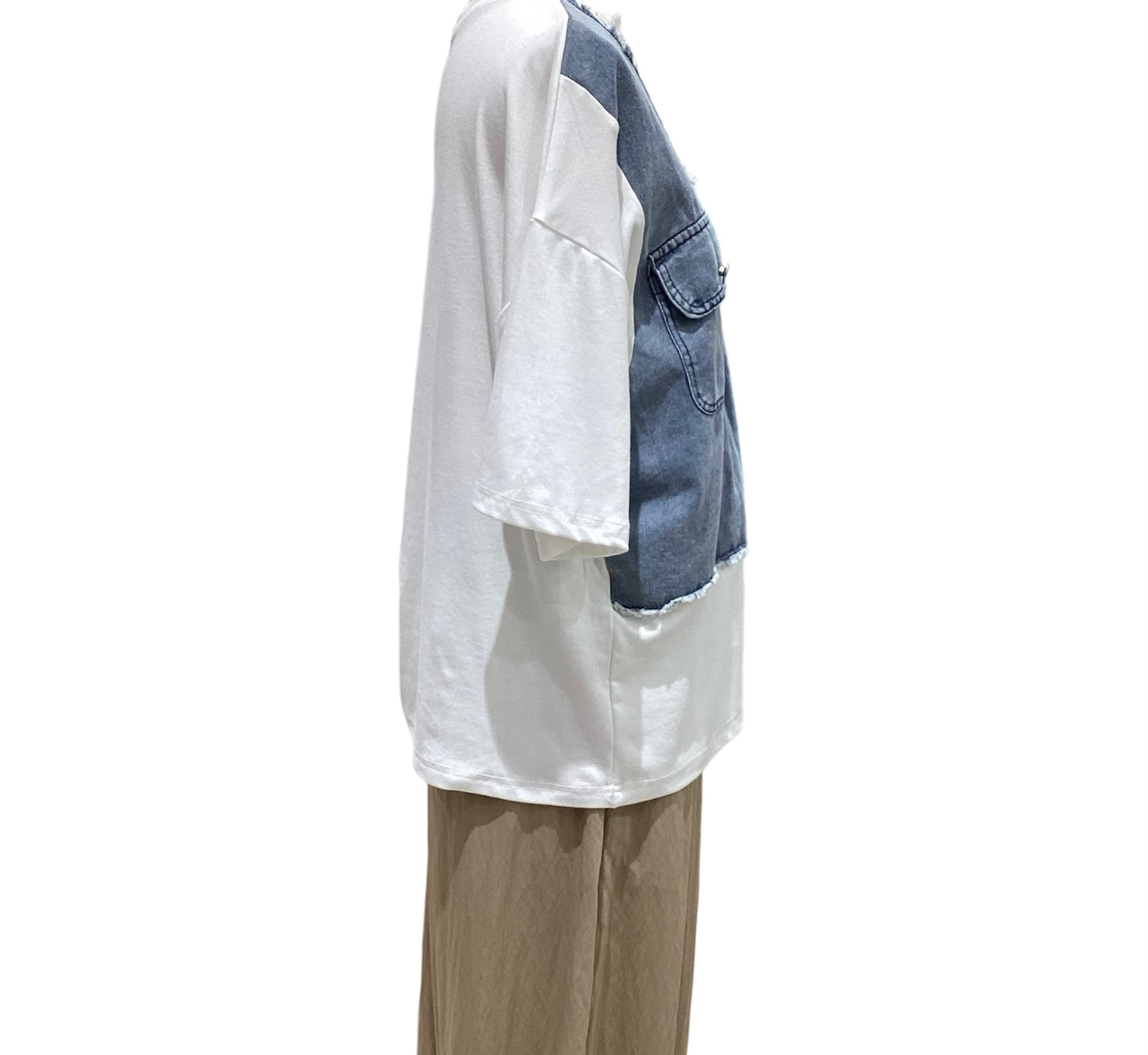 ◎【再々入荷】デニムドッキングボタンPO