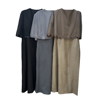 ◎メッシュレイヤードロングジレ