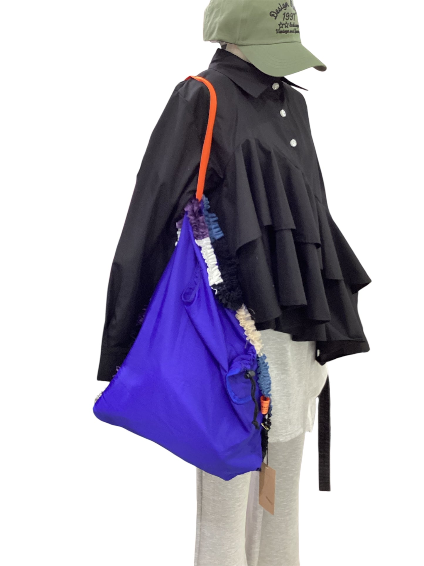 ◎REHERSALL フリルラインナイロンバッグ