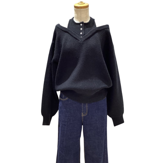 ◎【再入荷】タンクレイヤード風肩開きPO