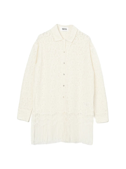 NEVO フリンジレースシャツ