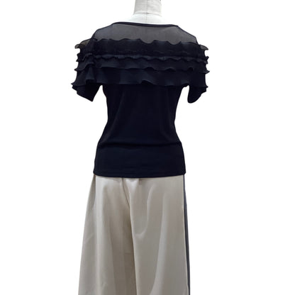 ◎【再入荷】シアーフリル付T