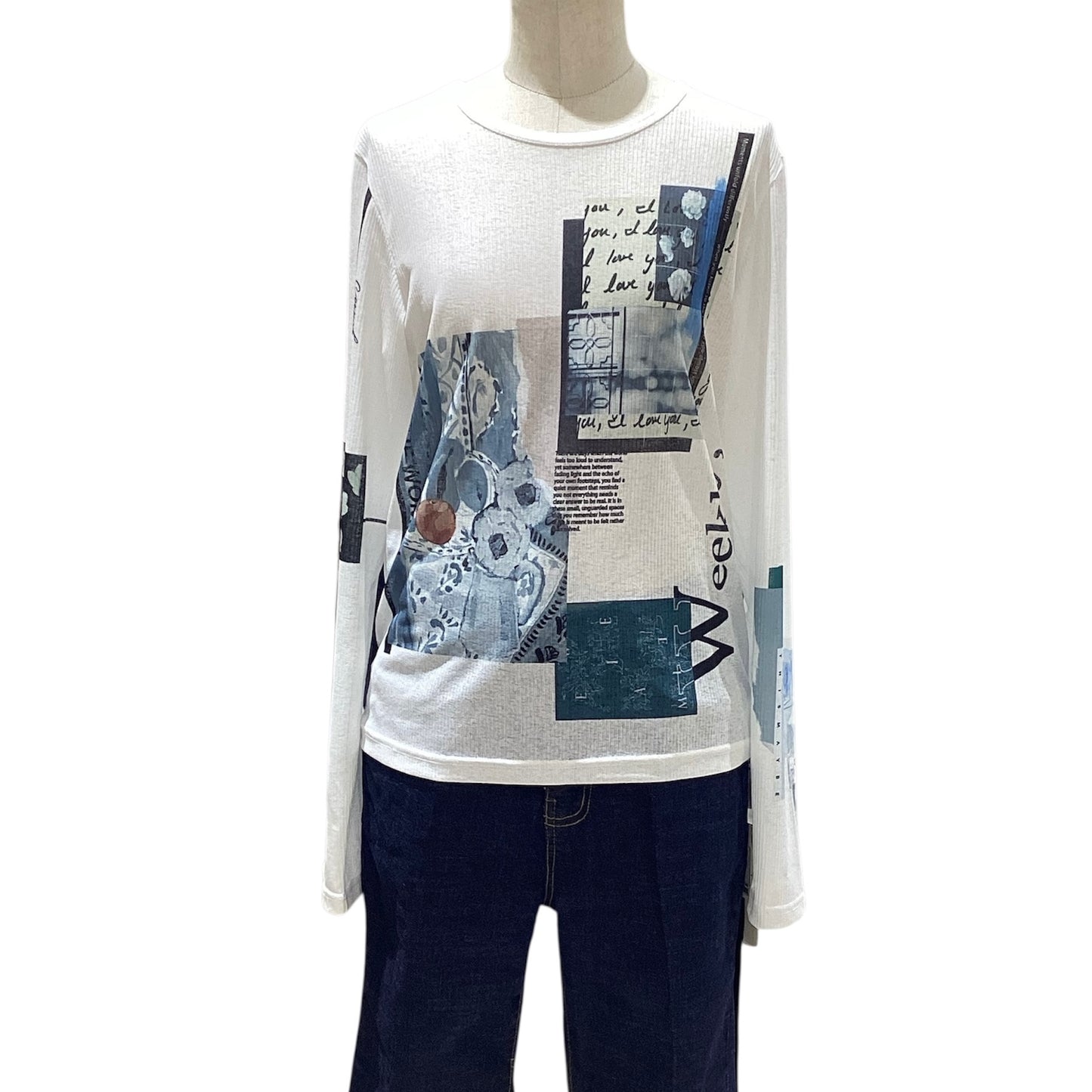 ◎【再入荷】Eimee Law アートコラージュptシアーロンT