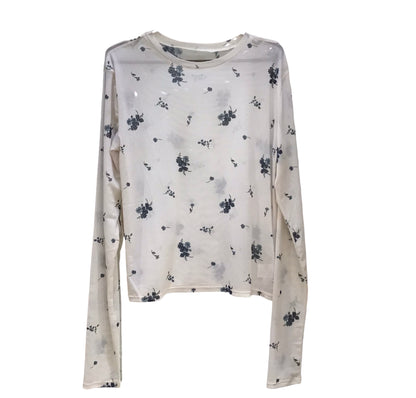◎小花柄シアークルーネックPO