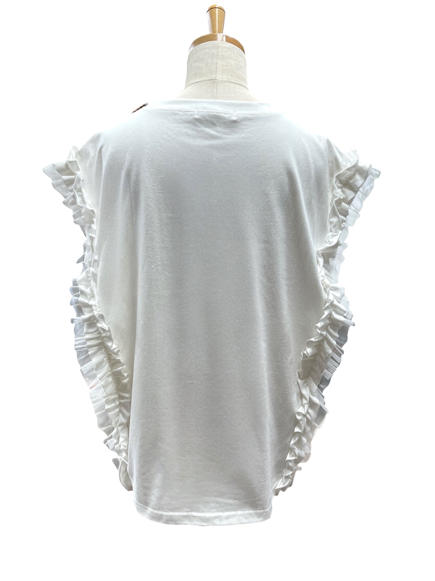 ロゴチュールスリーブトップス