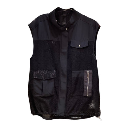 ◎Eimee Law メッシュレーススタンドカラージレ