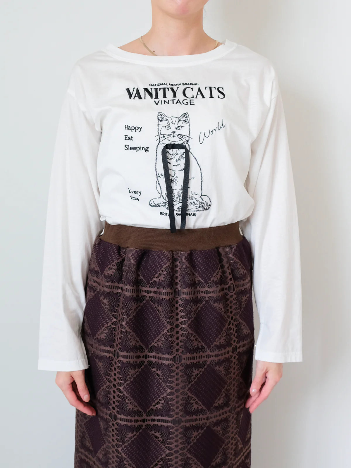 VANITY CAT ロングTシャツ