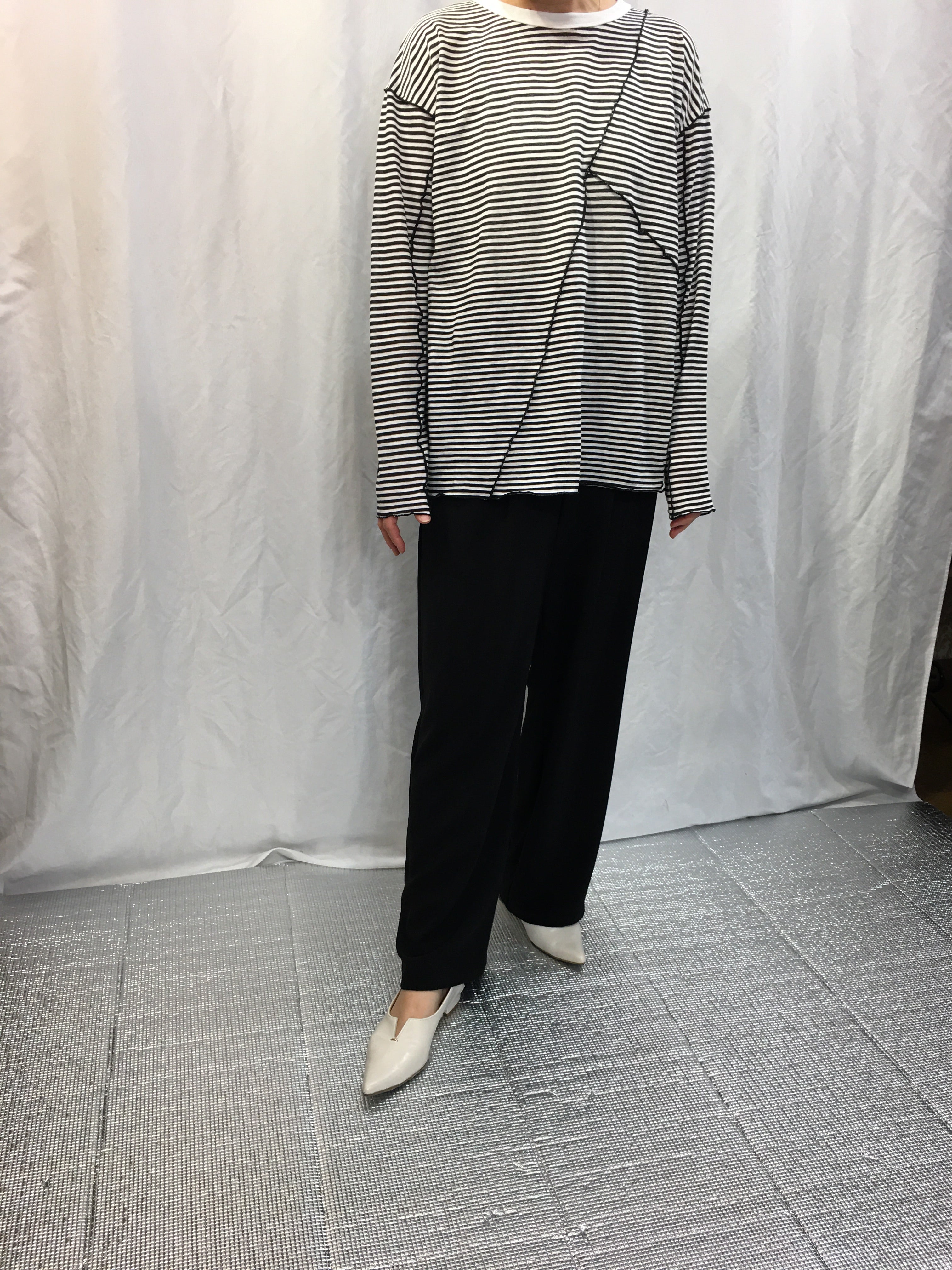 Coomb - みかこ❣️Coomb ボーダーブラウス コウベレタス KOBE LETTUCE チェックオーガンジーペプラム