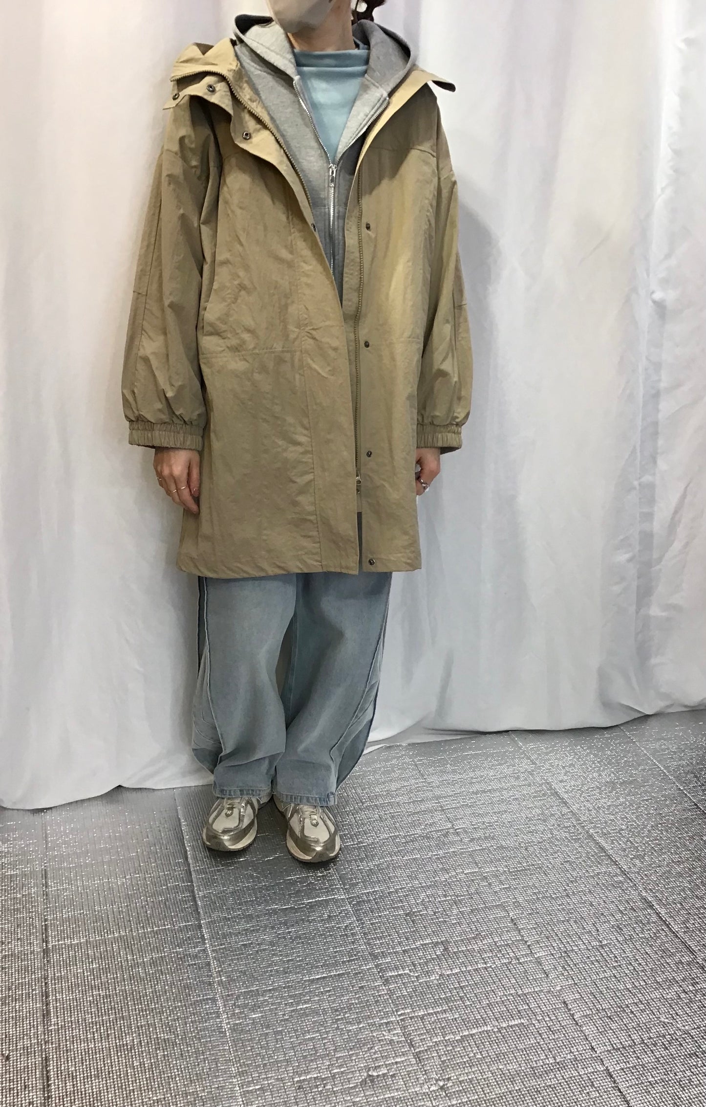 ☆C‘EST MOI Nワッシャースタンドカラーコート