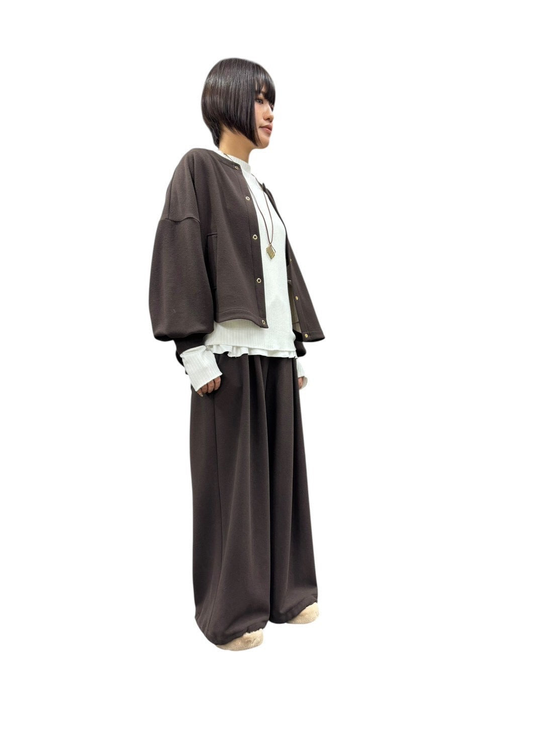 【予約商品11月末〜12月初】ayane 接結天竺ウォームワイドPT