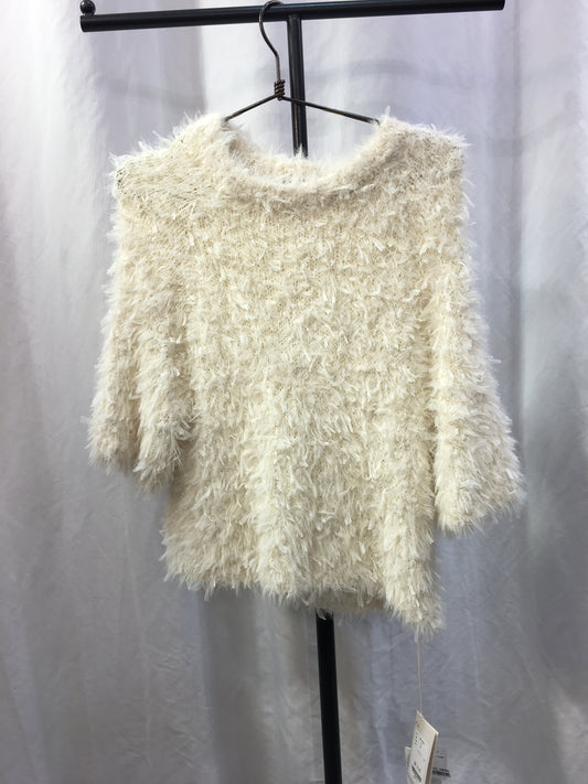 ☆hwylチュールフリンジ半袖ニットTOPS