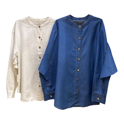 ◎【再入荷】バックフリルデニムSH