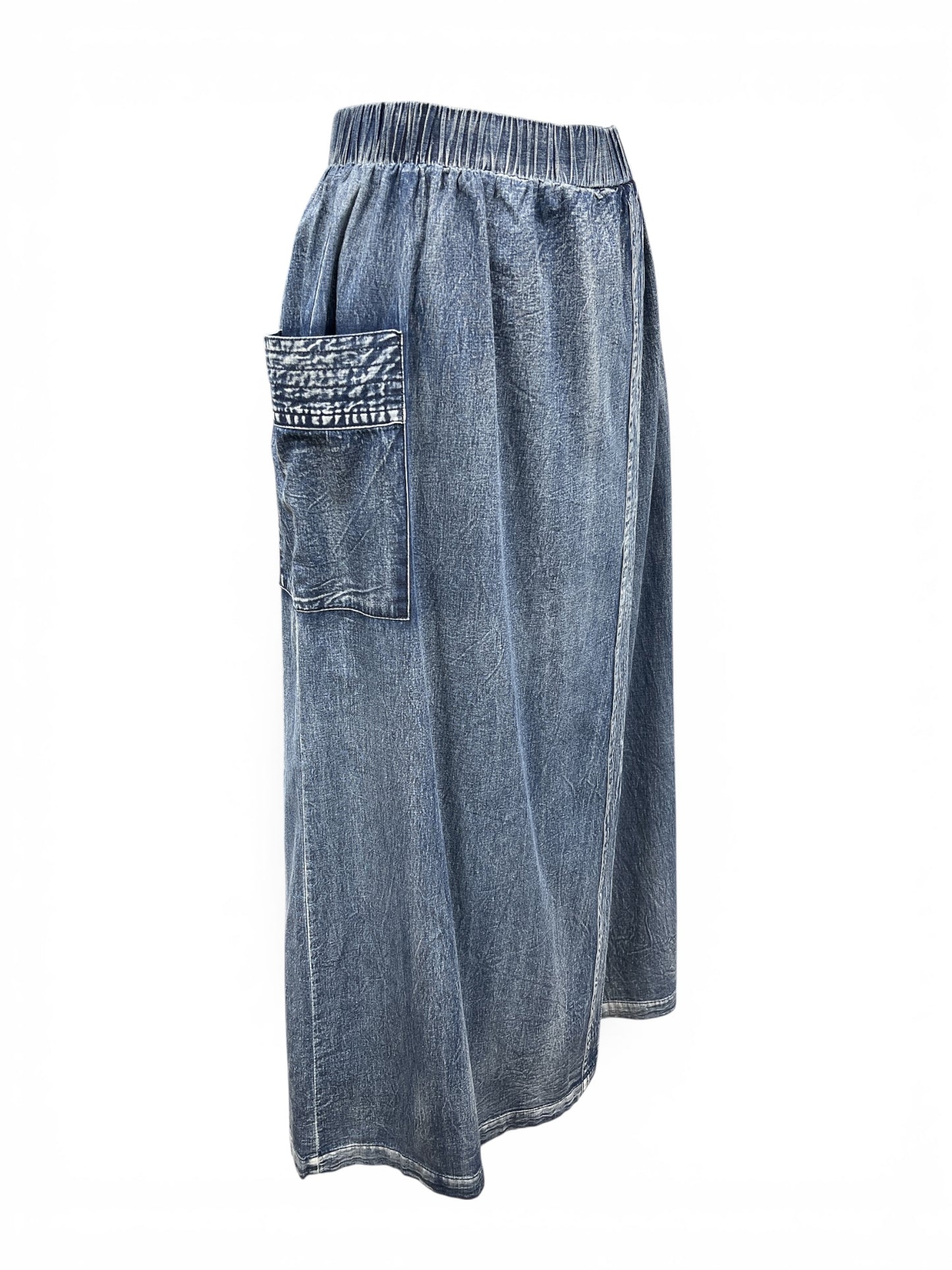 ダンガリースカートパンツ