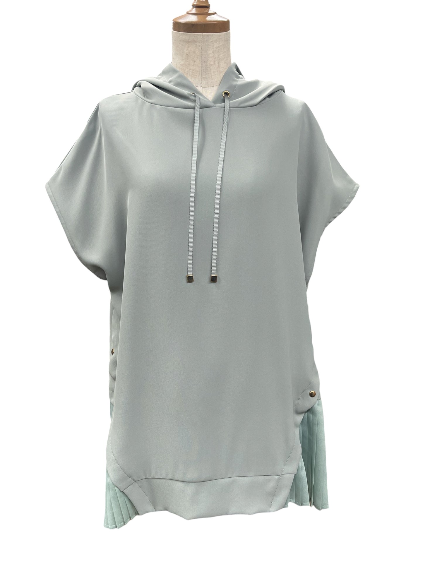 Anna Nicolaプリーツ切替フーディ