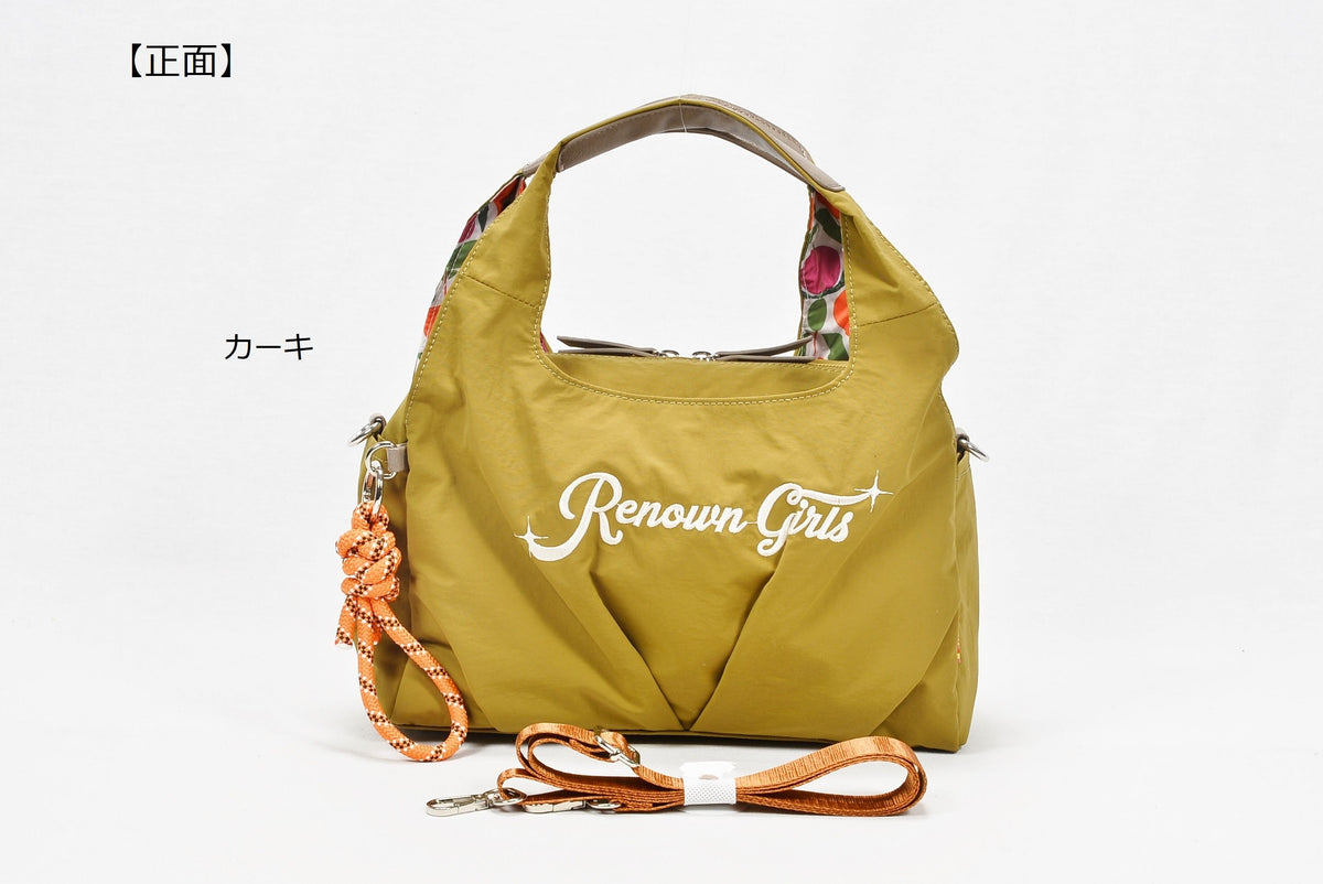 LAMBMOOE  レナウン娘ロゴ刺繍2Wayボストン