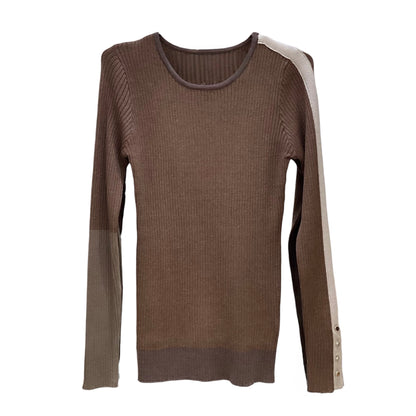 ◎ブロック配色リブニット