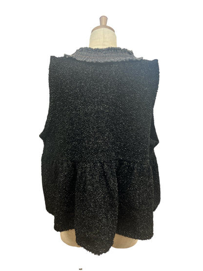 ATELIER SIX 7G フリンジヤーン+デニムベスト