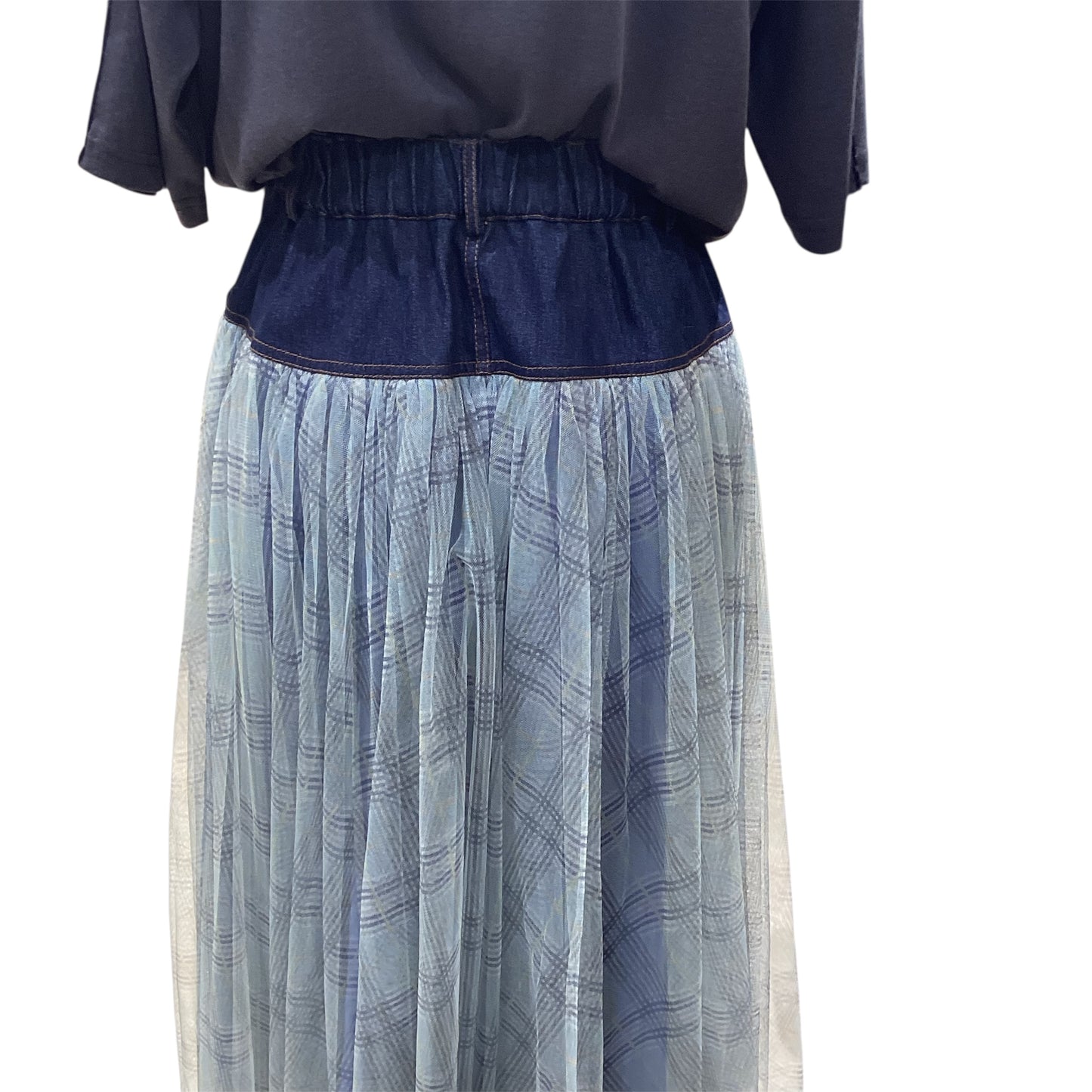 ◎チェックチュールロングSK