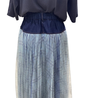 ◎チェックチュールロングSK