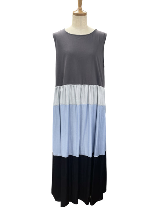 A.N.L 配色切替ティアードワンピース