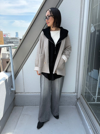 ☆予約CYAN　ソフトデニムピンタックワイド【即日決済で次から使える10％還元クーポンもらえます】