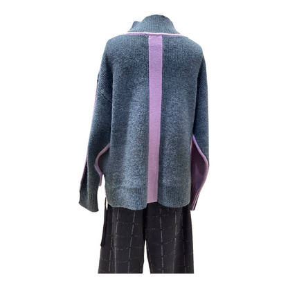 ◎Eimee Law アーチライン配色ニット