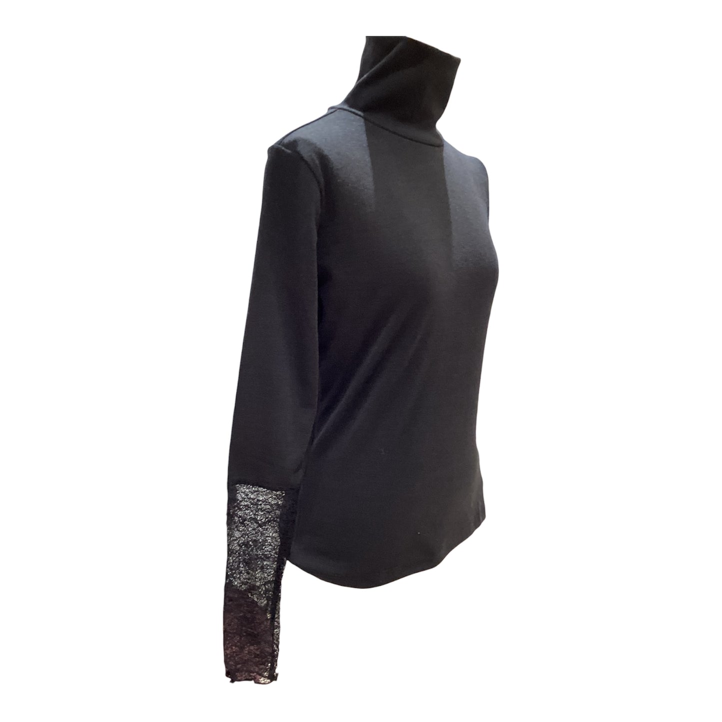 ◎ハイネック袖レース切替PO