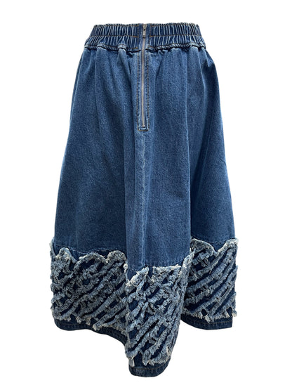 Mia デニムテープ使いスカート