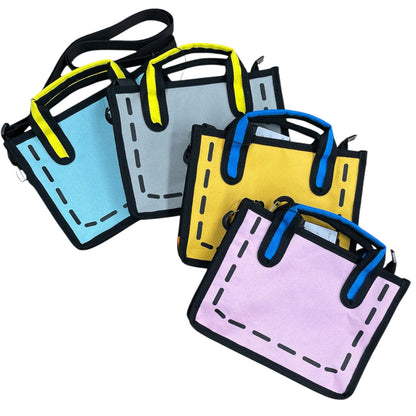 だまし絵ステッチキャンバスBAG