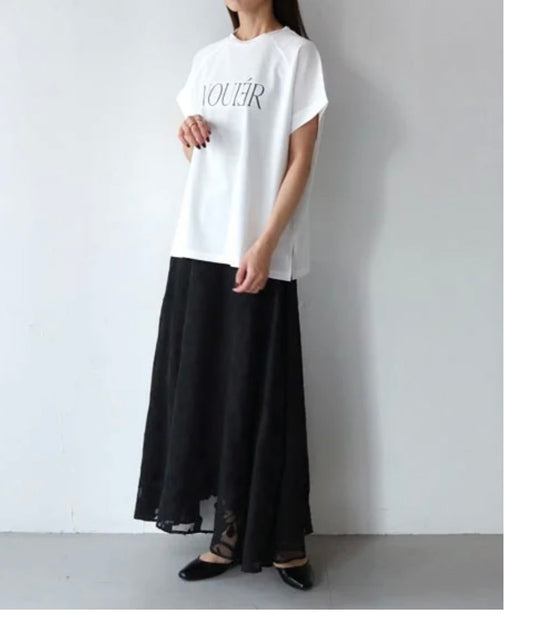 ドライタッチコットン アクセントロゴTシャツ