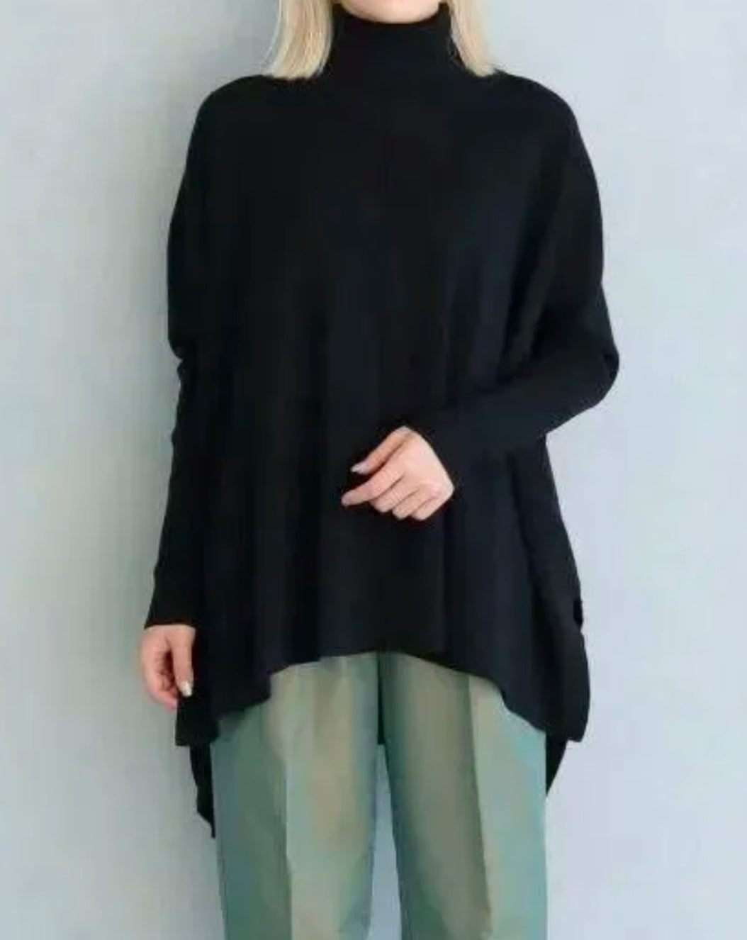 vingtrois 抗菌ポンチョニット