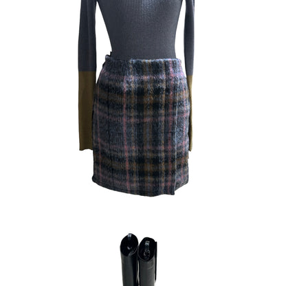 ◎シャギーチェックミニSK