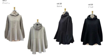 【予約商品11月末〜12月初】ayane 高機能生地デザインパーカー