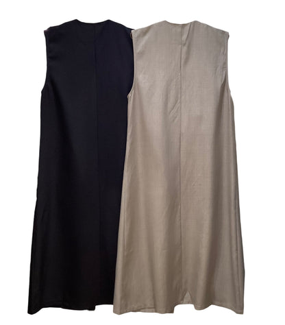 ◎【再入荷】ダブルカラーロングジレ