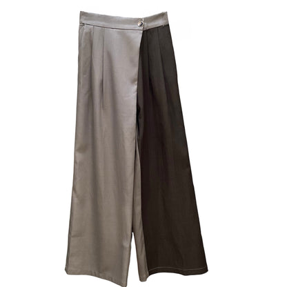 ◎【再入荷】バイカラーワイドスカートPT